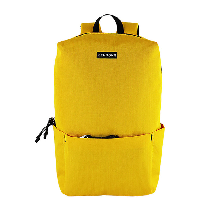 黄色双肩包背包出口欧洲英国过零售bag OEM